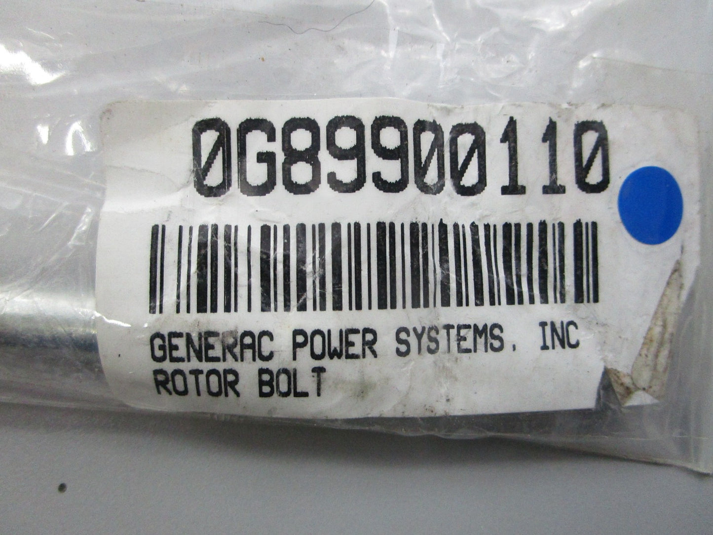 NEW OEM 0G89900110 Generac Rotor Bolt 0810