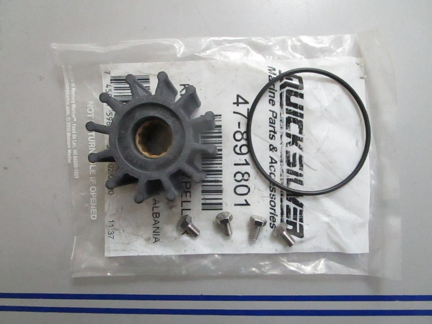 *NEW OEM* 0820 Mercury Quicksilver Water Pump Impeller Kit 47-891801