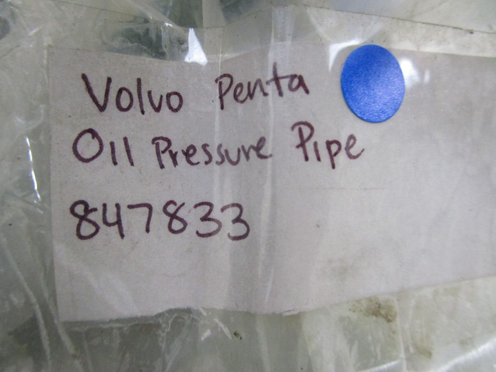 *NEW OEM* 0720 Volvo Penta Oil Pressure Pipe 847833