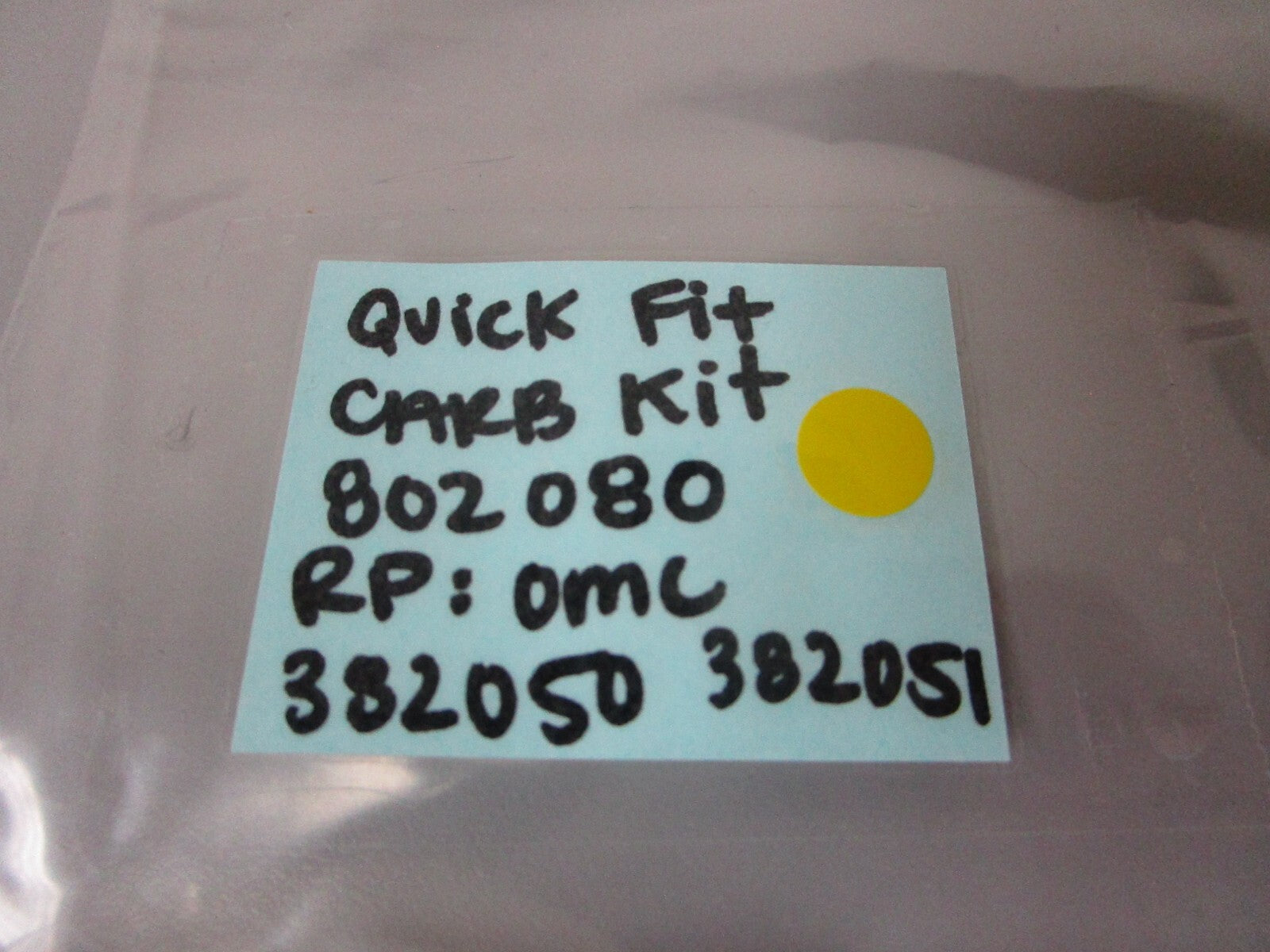 *NEW* 0810 Quick Fit Carburetor Kit 802080 Replaces: OMC 382050 382051