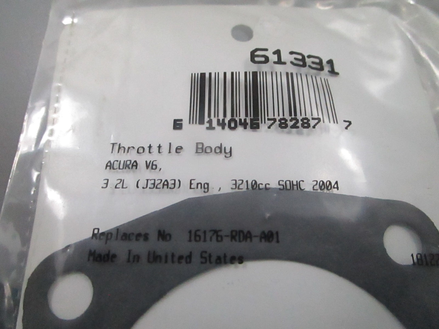 *NEW* 0810 Fel-Pro Throttle Body Gasket 61331