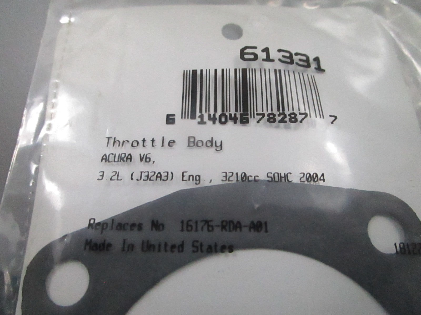 *NEW* 0810 Fel-Pro Throttle Body Gasket 61331
