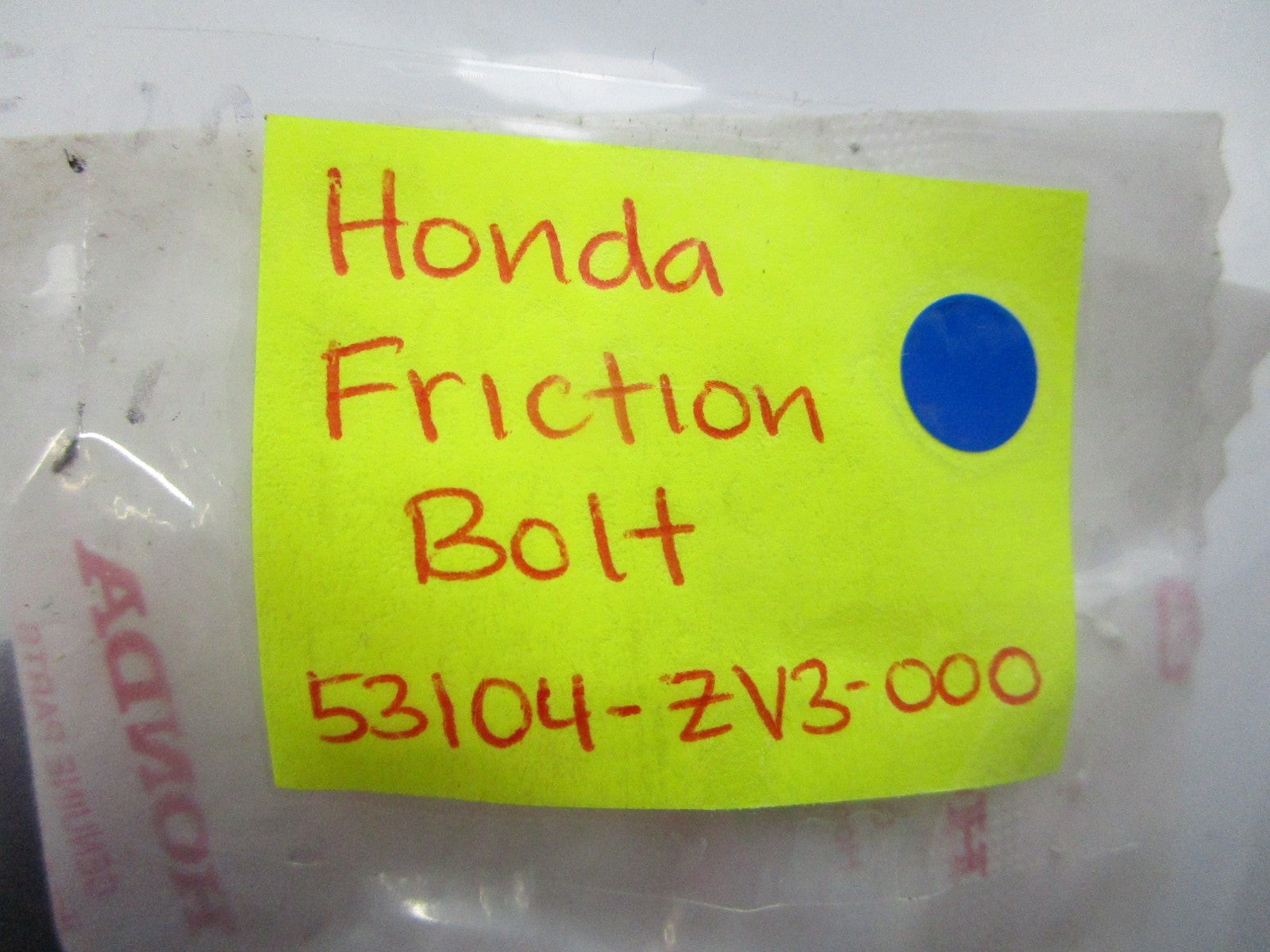 *NEW OEM* 0810 Honda Friction Bolt 53104-ZV3-000