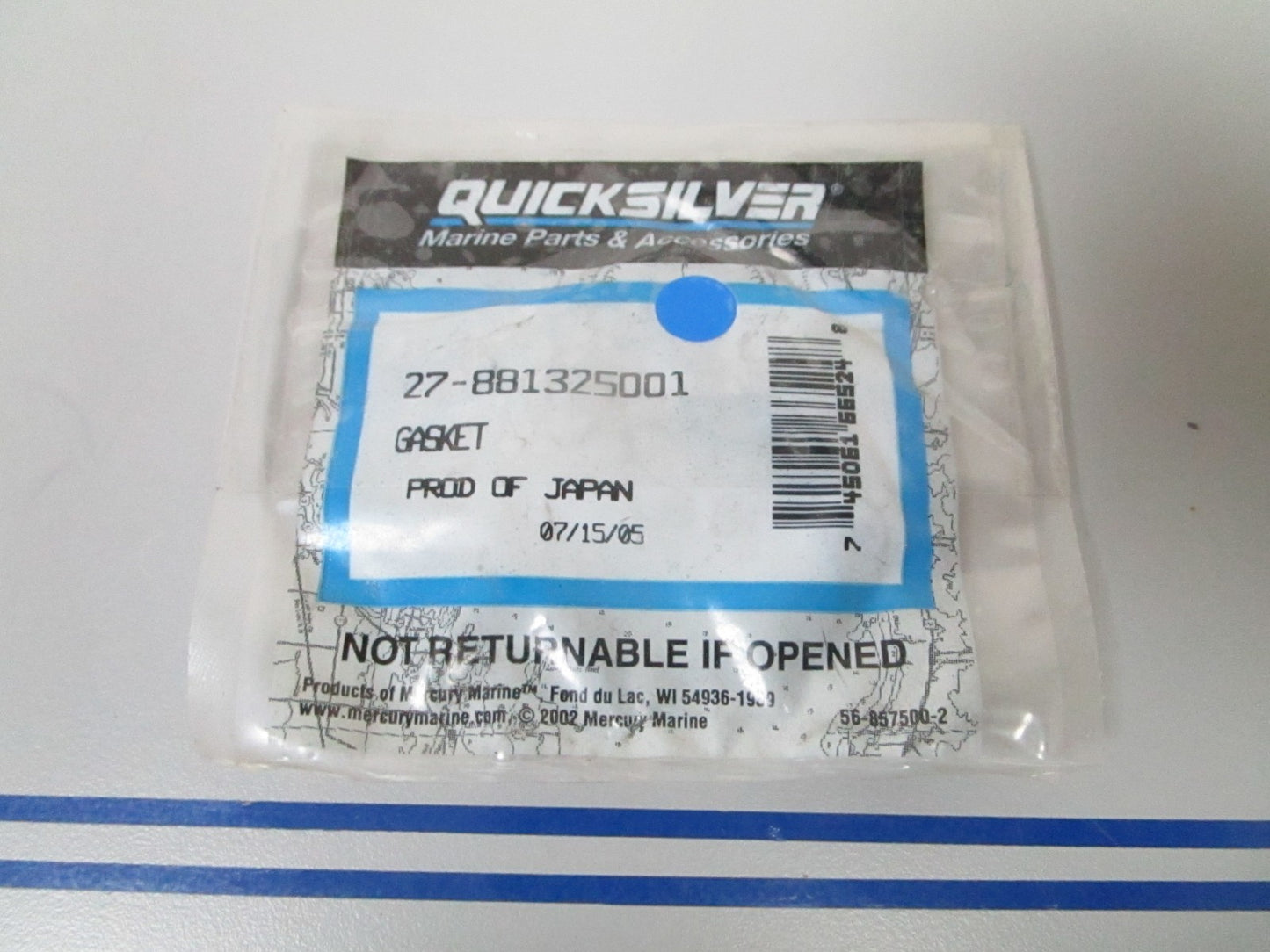 *NEW OEM* 0720 Mercury Quicksilver Gasket 27-881325001