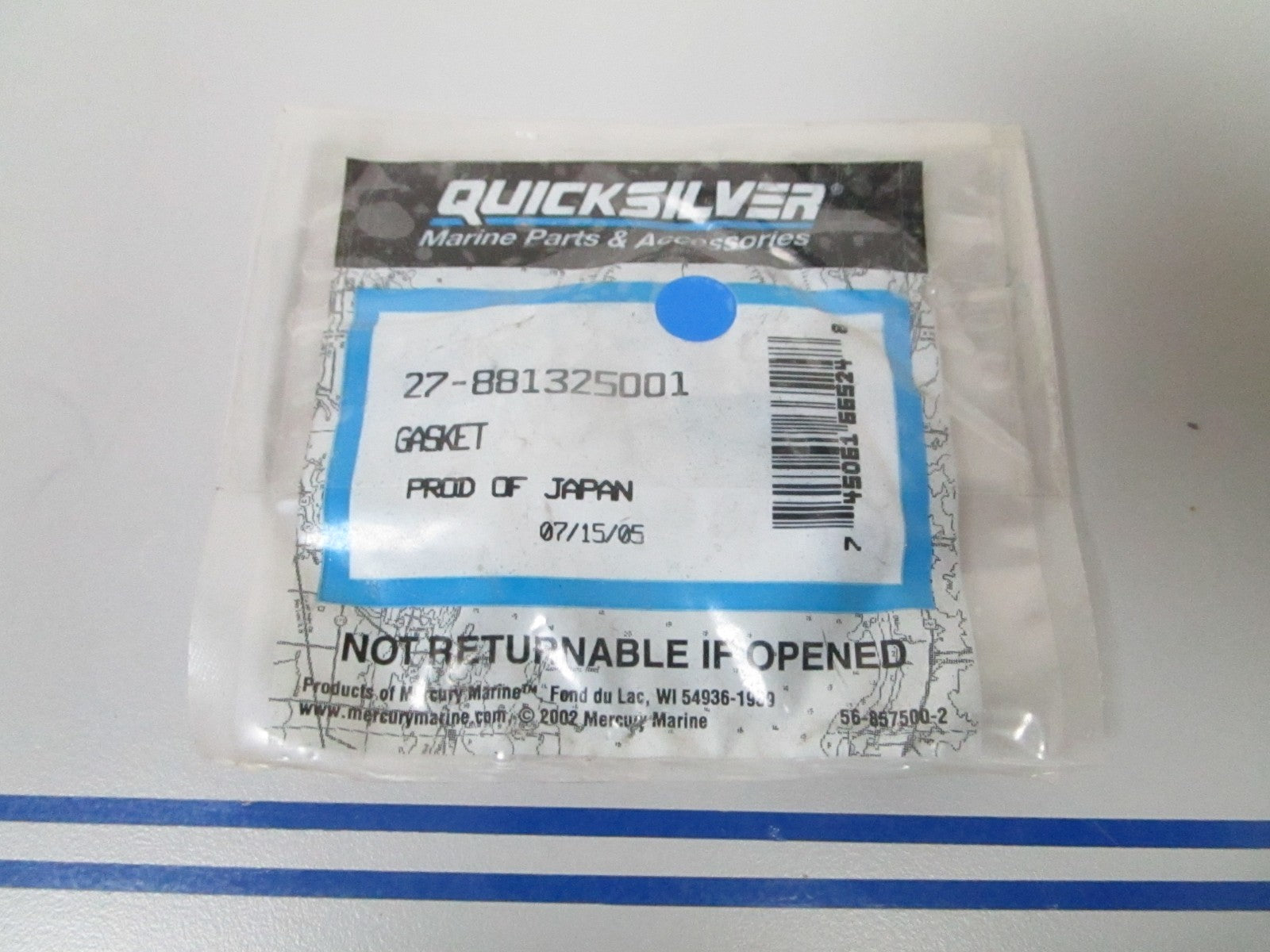 *NEW OEM* 0720 Mercury Quicksilver Gasket 27-881325001
