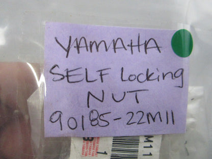 NEW OEM 90185-22M11 Yamaha Self Locking Nut 0810