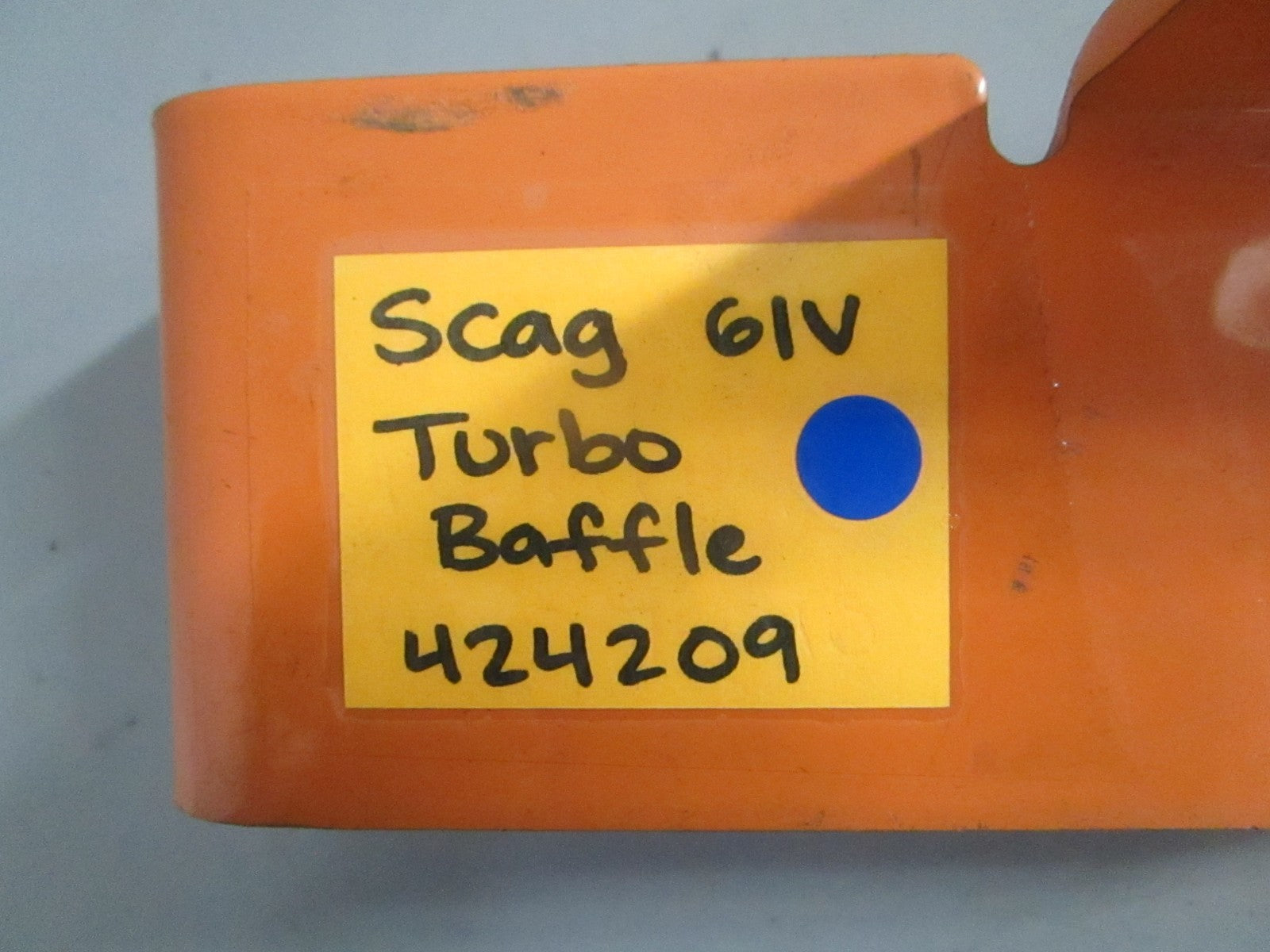 NEW OEM 424209 Scag 61V Turbo Baffle 0820