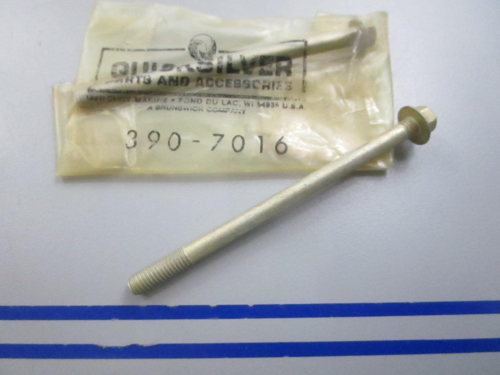 NEW OEM (LOT OF 2) 390-7016 Mercury Quicksilver 3-inch Bolt 0810