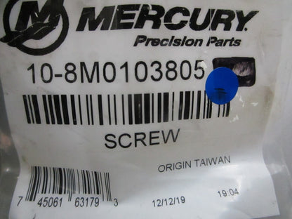 *NEW OEM* (LOT OF 2) 0810 Mercury Quicksilver Screw 10-8M0103805