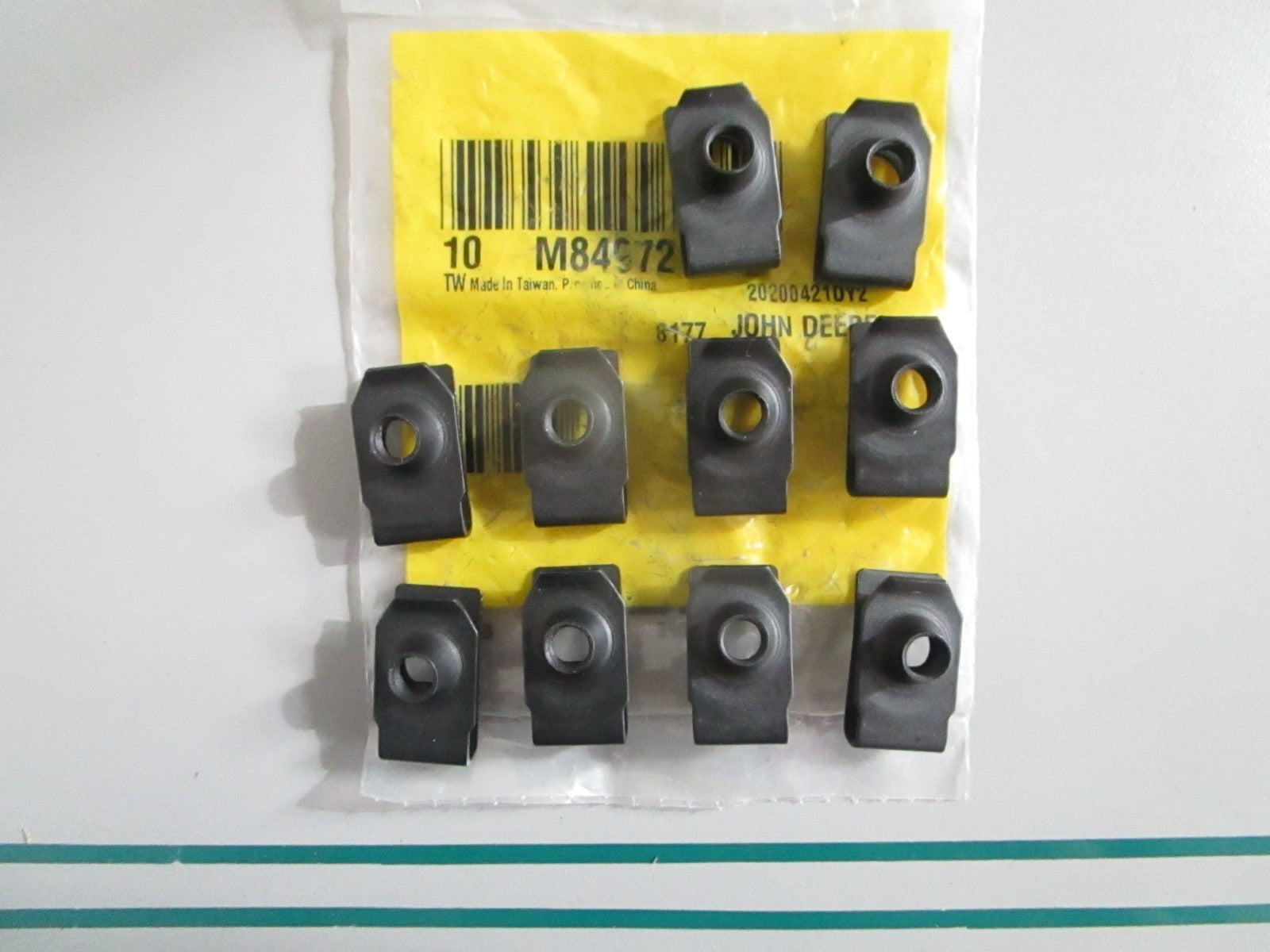 NEW OEM (LOT OF 10) M84972 John Deere Panel Nut 0820