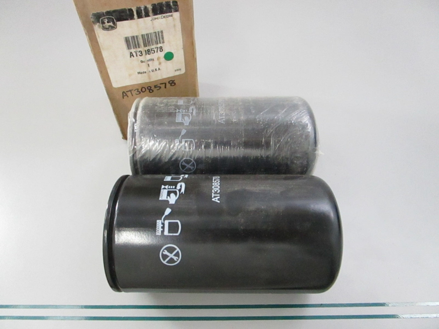 NEW OEM (LOT OF 2) AT308578 John Deere Fuel Filter 0810