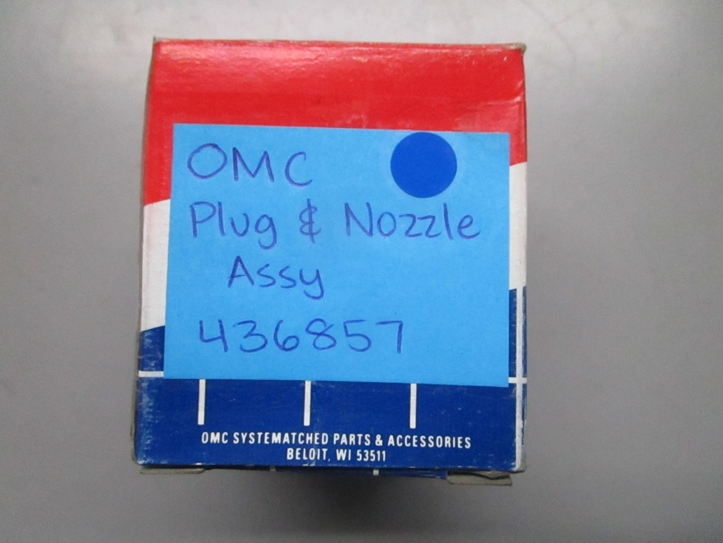 *NEW OEM* 0820 OMC Johnson Evinrude Plug & Nozzle Assy 436857 0436857
