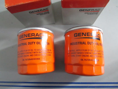 NEW OEM (LOT OF 2) 070185BS Generac Oil Filter 0820