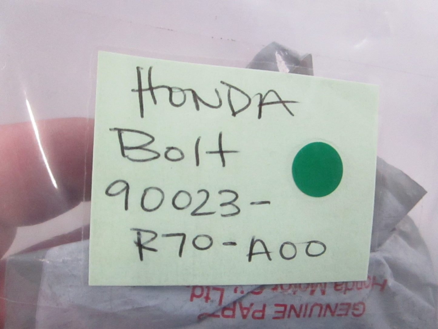 NEW OEM 90023-R70-A00 Honda Bolt 0810