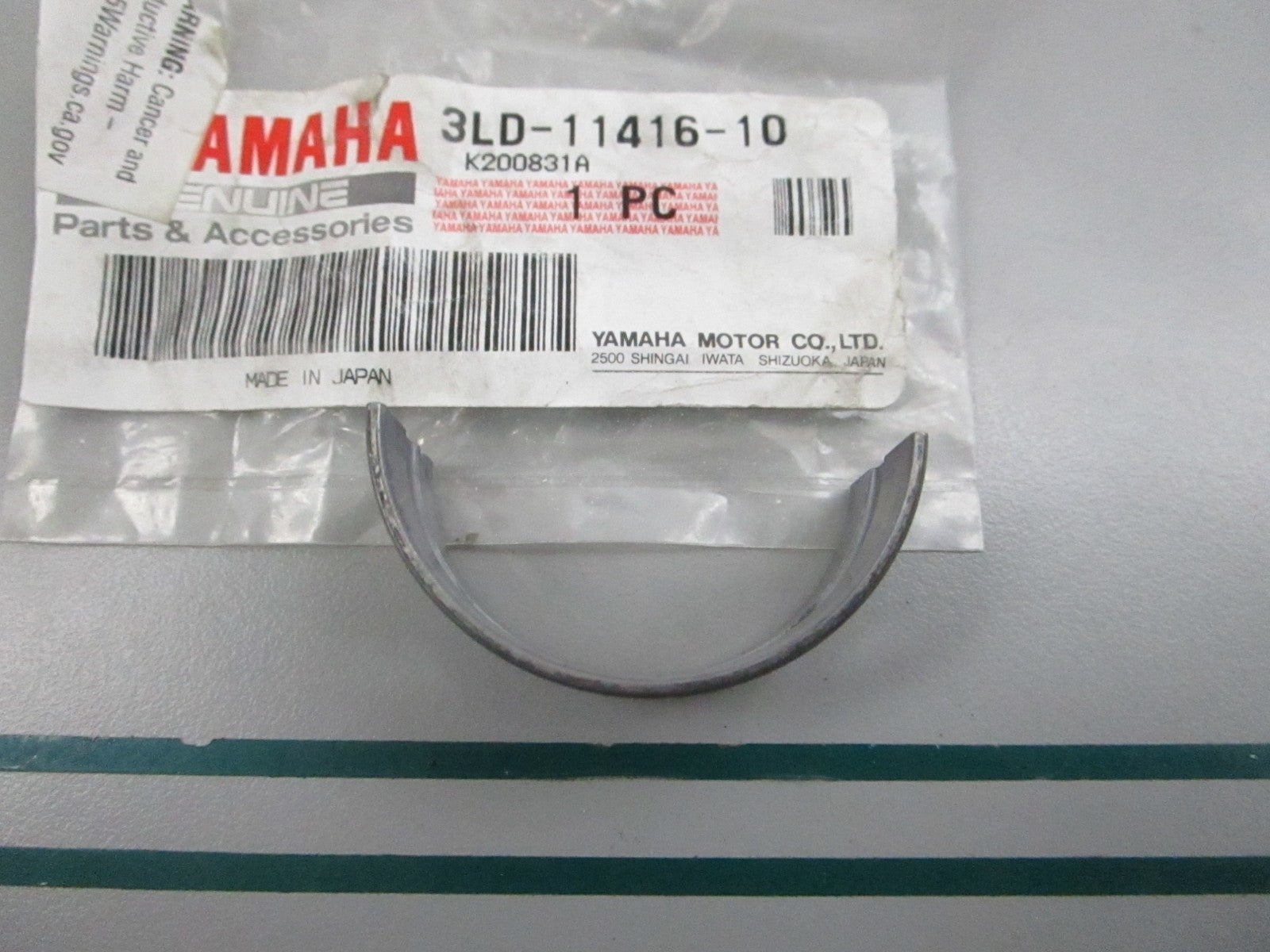 NEW OEM 3LD-11416-10-00 Yamaha Crankshaft Plane Bearing 1 0810