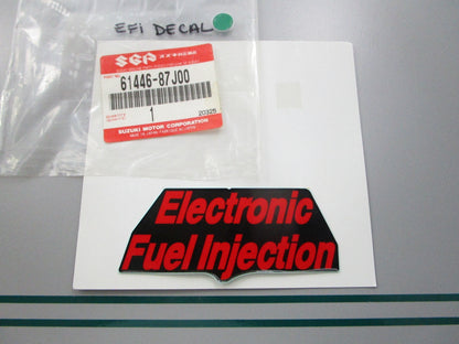 NEW OEM 61446-87J00 Suzuki EFI Decal 0810