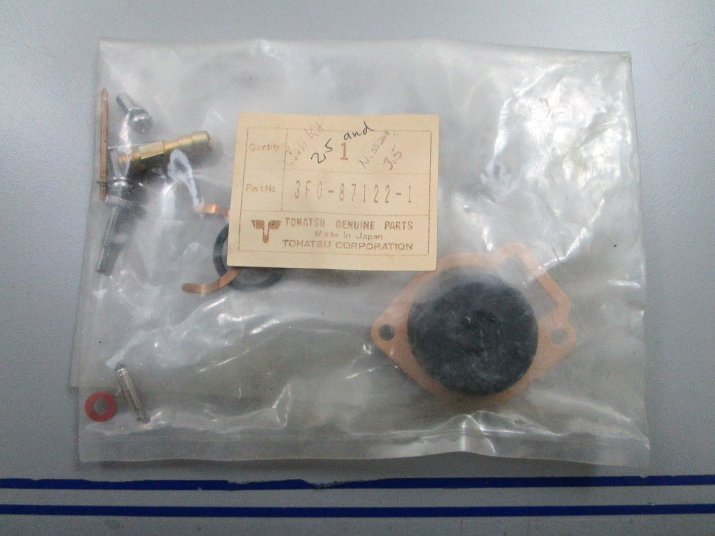 *NEW OEM* 0810 Tohatsu Carburetor Repair Kit 3F0-87122-1 3F0871221