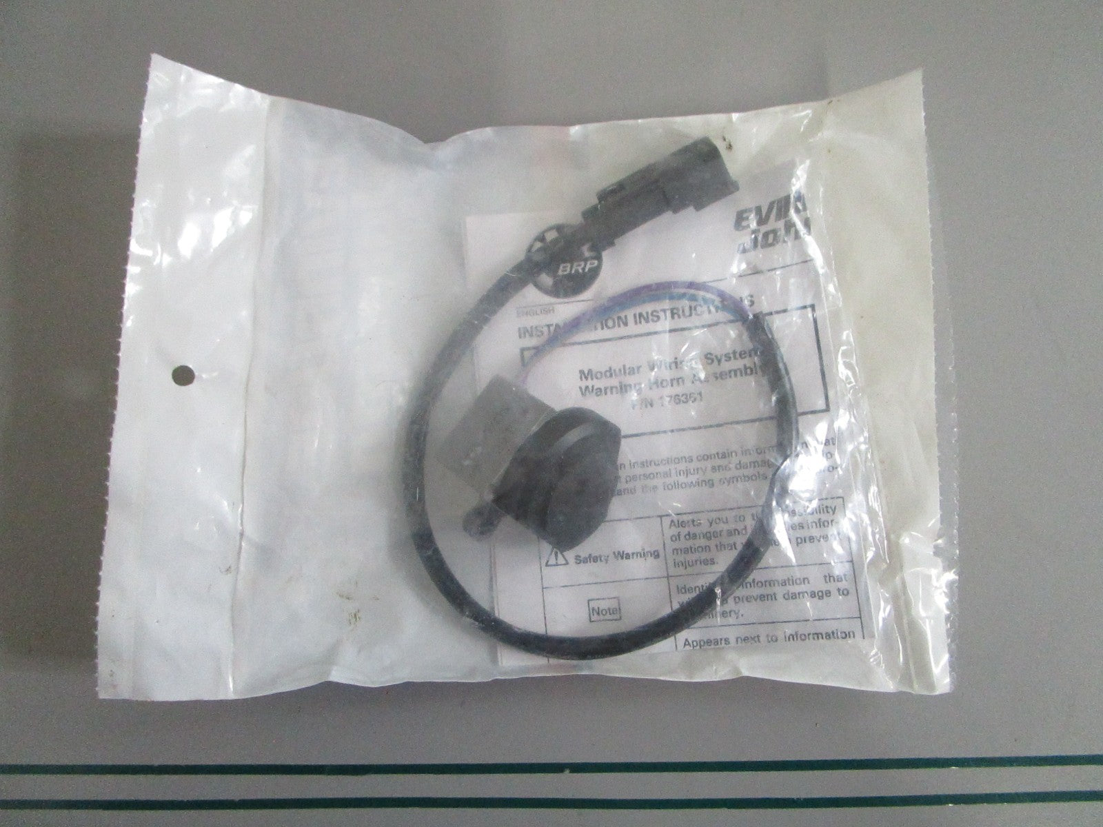 OMC NEW OEM Warning Horn Kit Assembly 176361 Johnson Evinrude 40-90HP NOS 0820