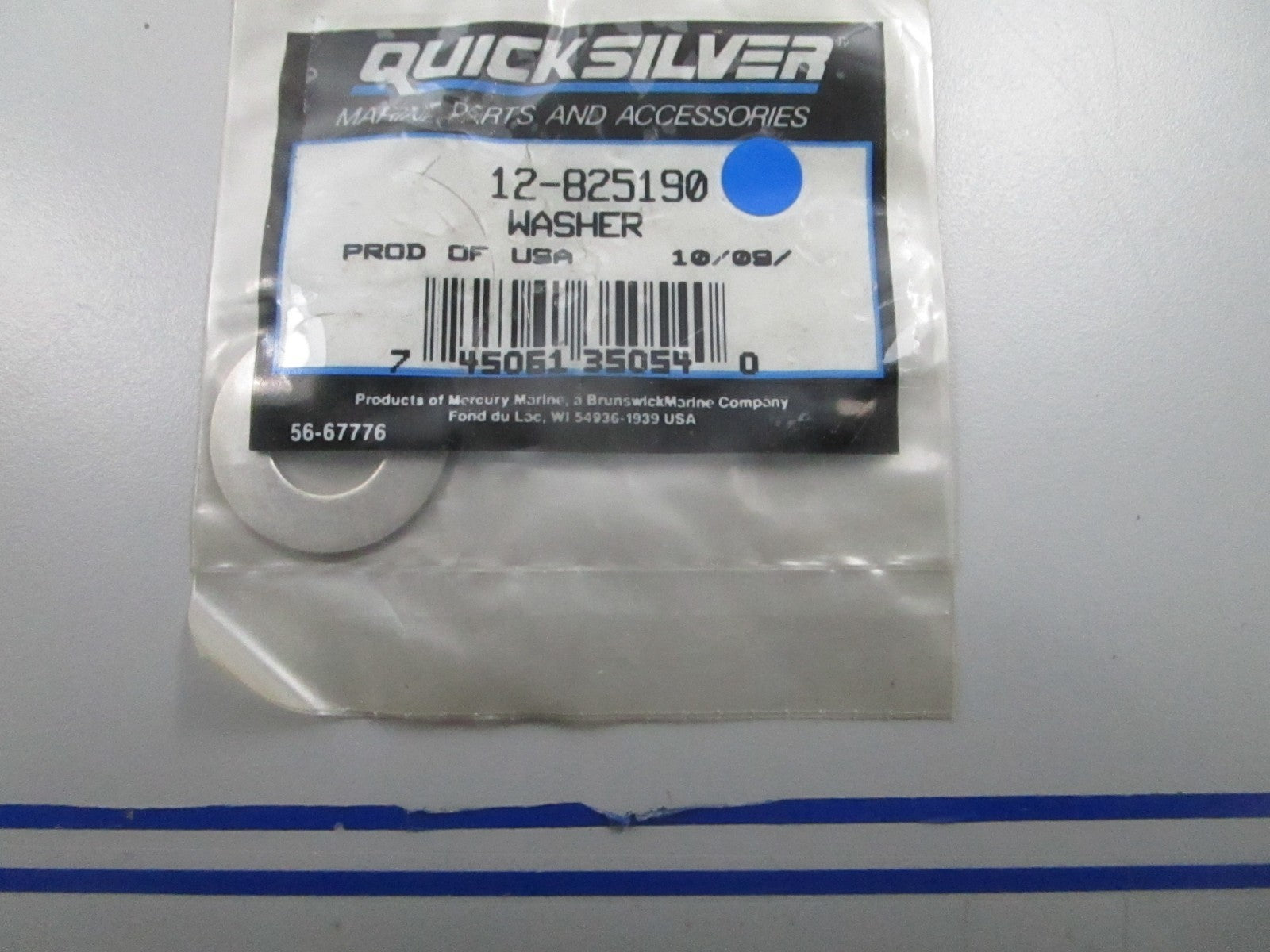 *NEW OEM* 0810 Mercury Quicksilver Washer 12-825190