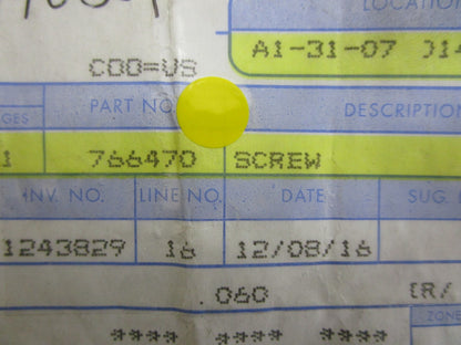 *NEW OEM* (LOT OF 5) 0810 OMC Johnson Evinrude Screw 766470 0766470