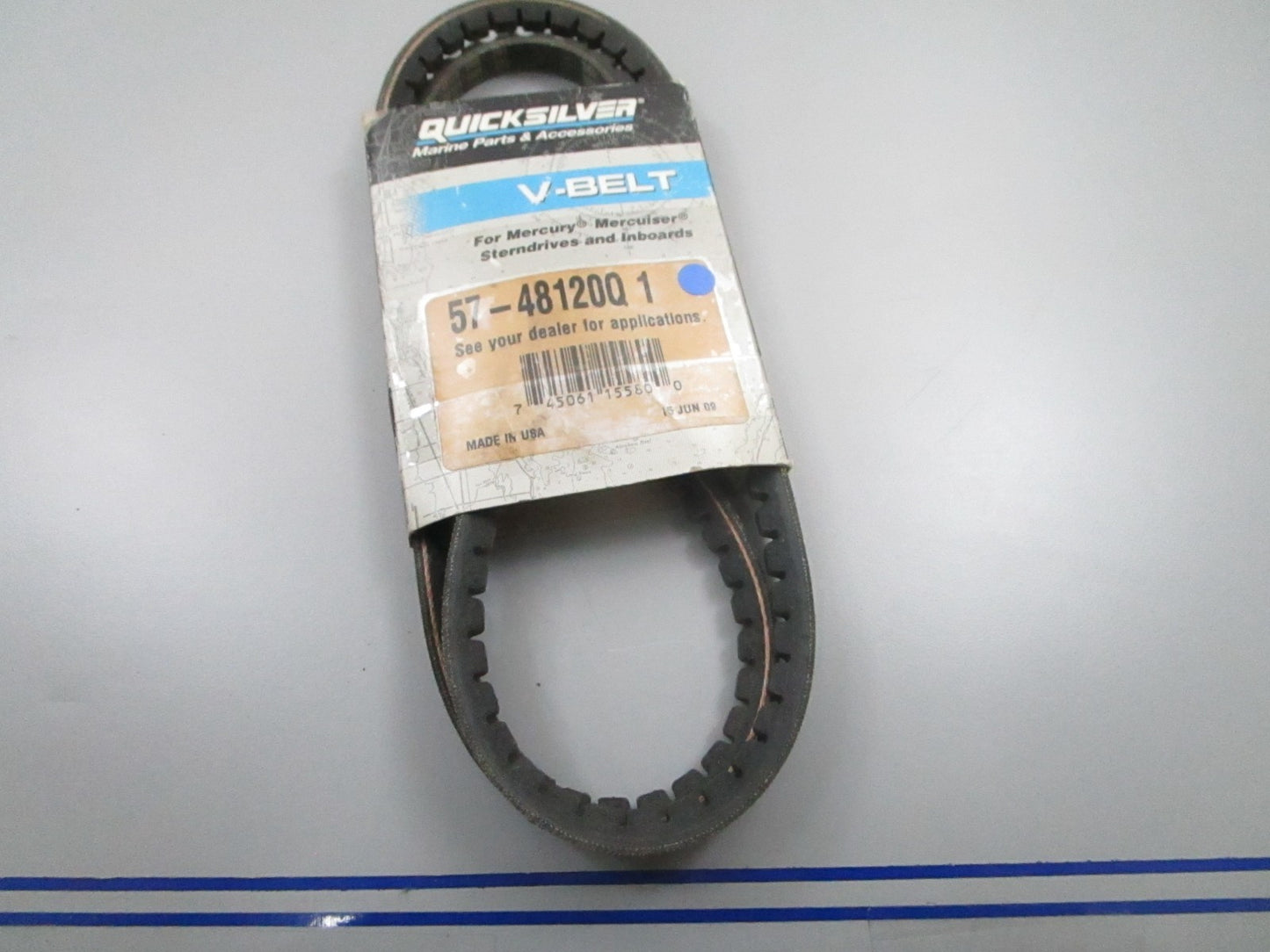 *NEW OEM* 0810 Mercury Quicksilver V-Belt 57-48120Q 1
