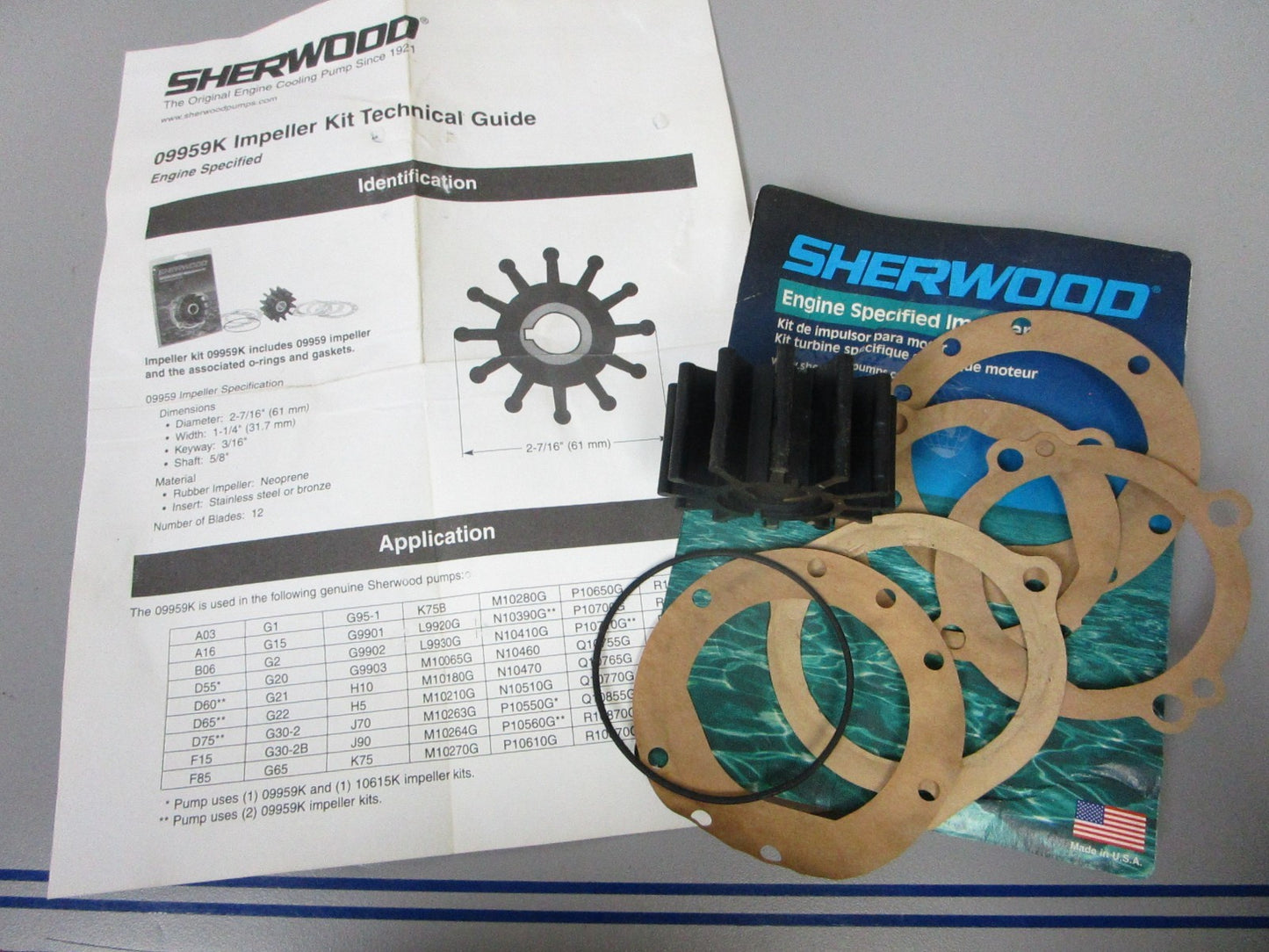 NEW OEM 09959K Sherwood Impeller Kit 0720