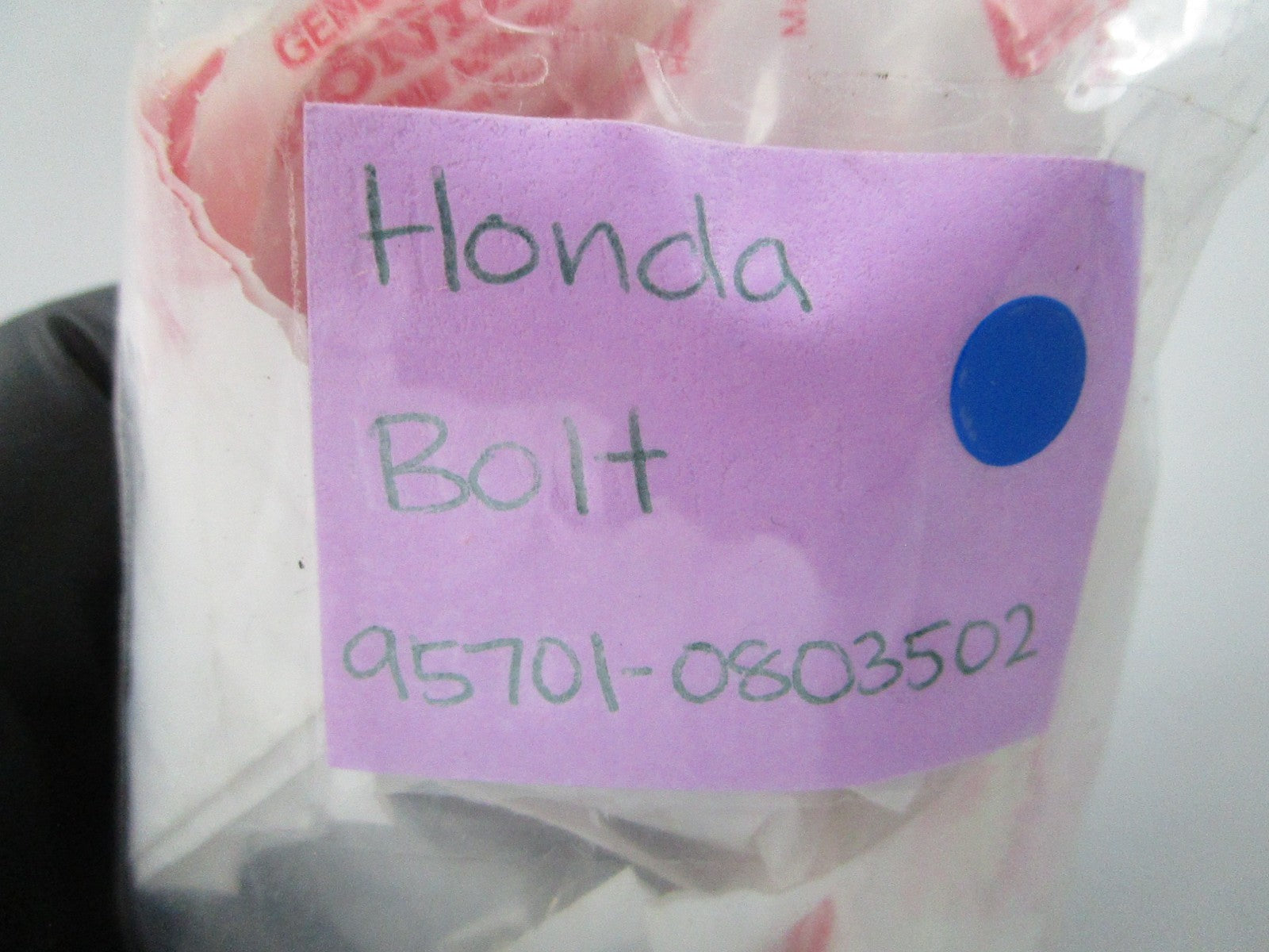 NEW OEM (LOT OF 5) 95701-0803502 Honda Bolt 0810
