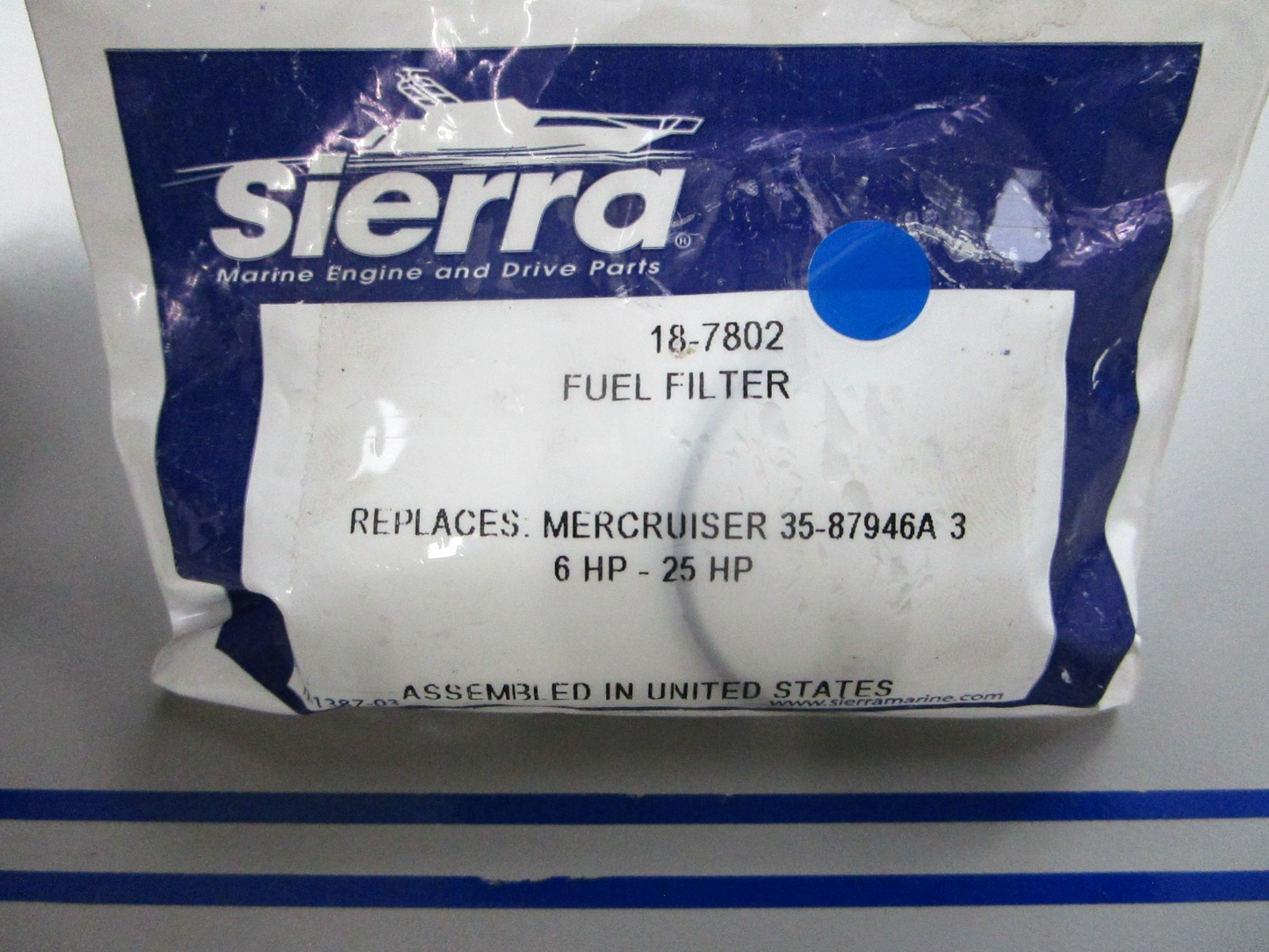 *NEW* 0810 Sierra Fuel Filter 18-7802 Replaces: Mercruiser 35-87946A 3