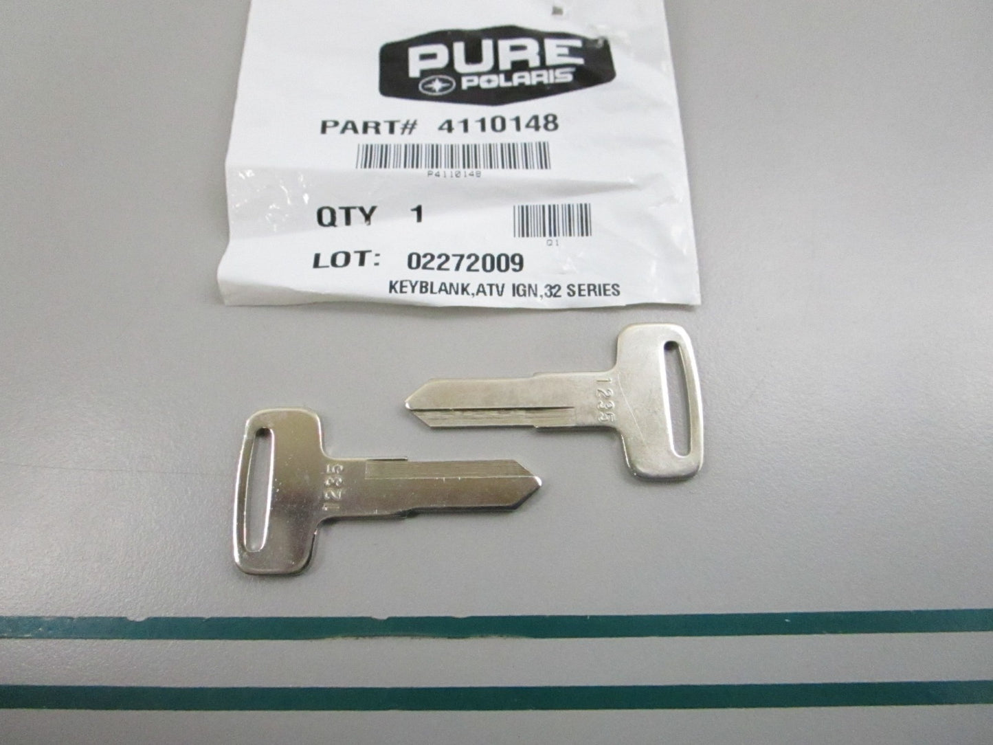 NEW OEM (LOT OF 2) 4110148 Polaris 32 Series Key  0810