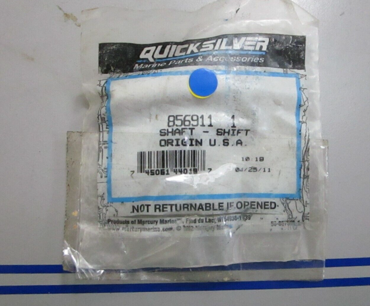 *NEW OEM* 0720 Mercury Quicksilver Shift Shaft 856911 1