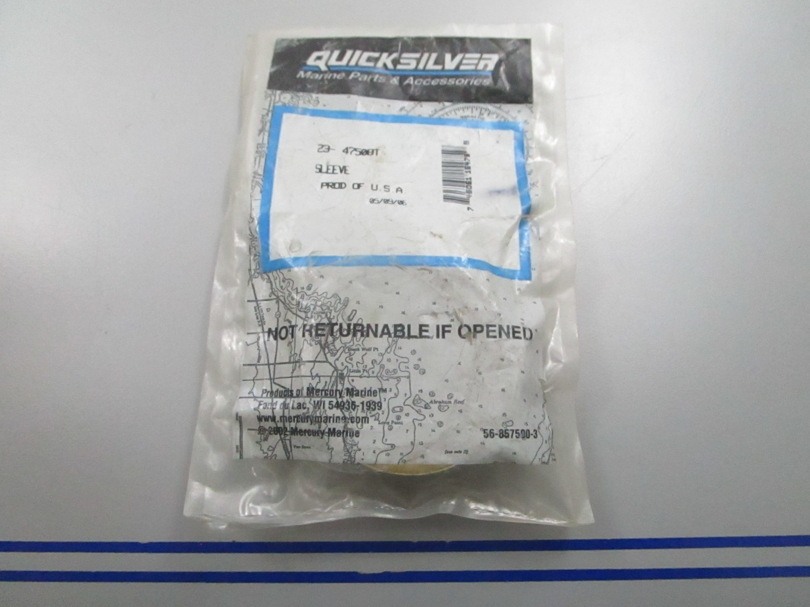 *NEW OEM* 0810 Mercury Mercruiser 6.2 8.2 8.8L Thermostat Sleeve 47508T