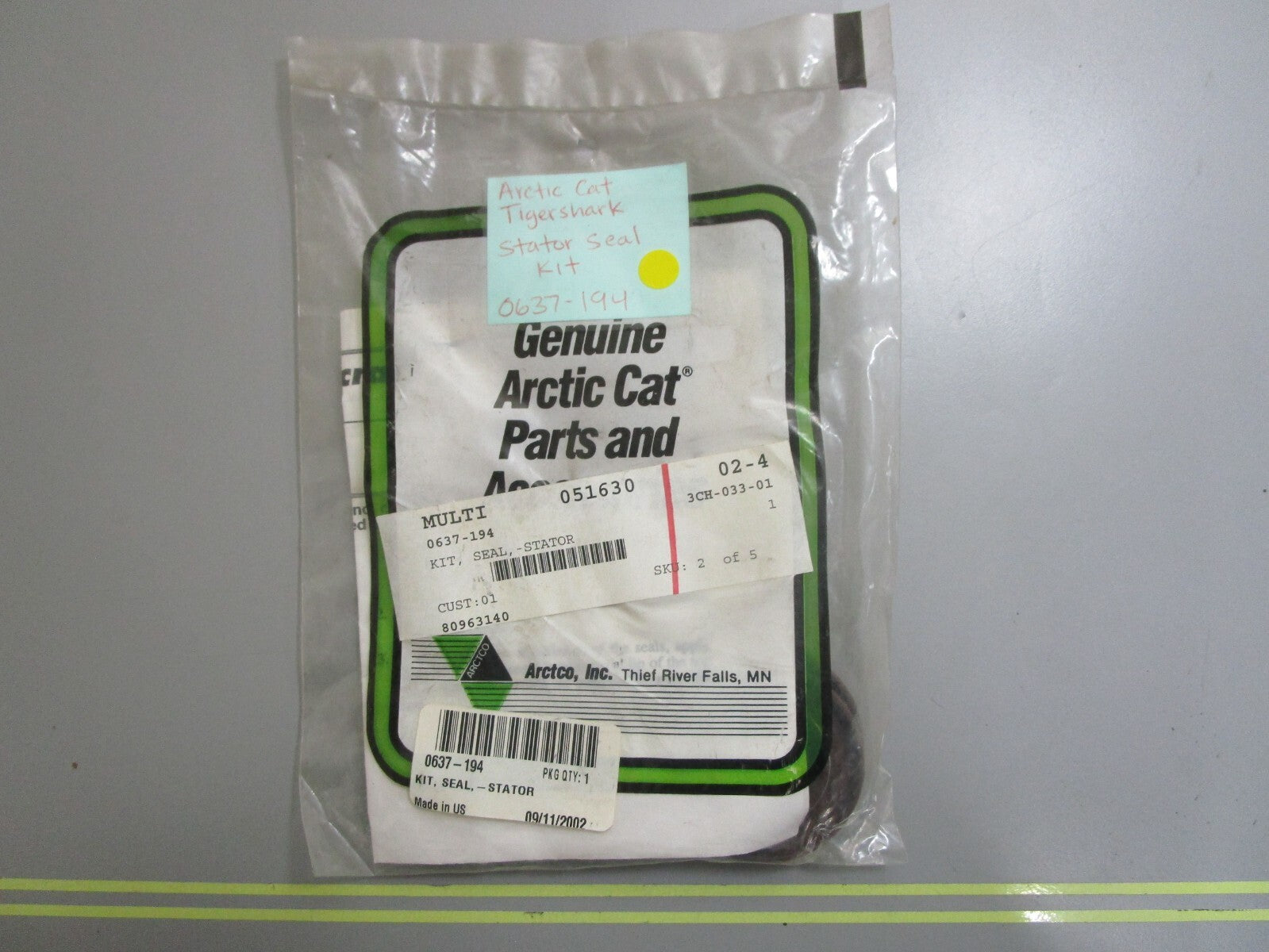 *NEW OEM* 0770 Arctic Cat Tigershark Stator Seal Kit 0637-194