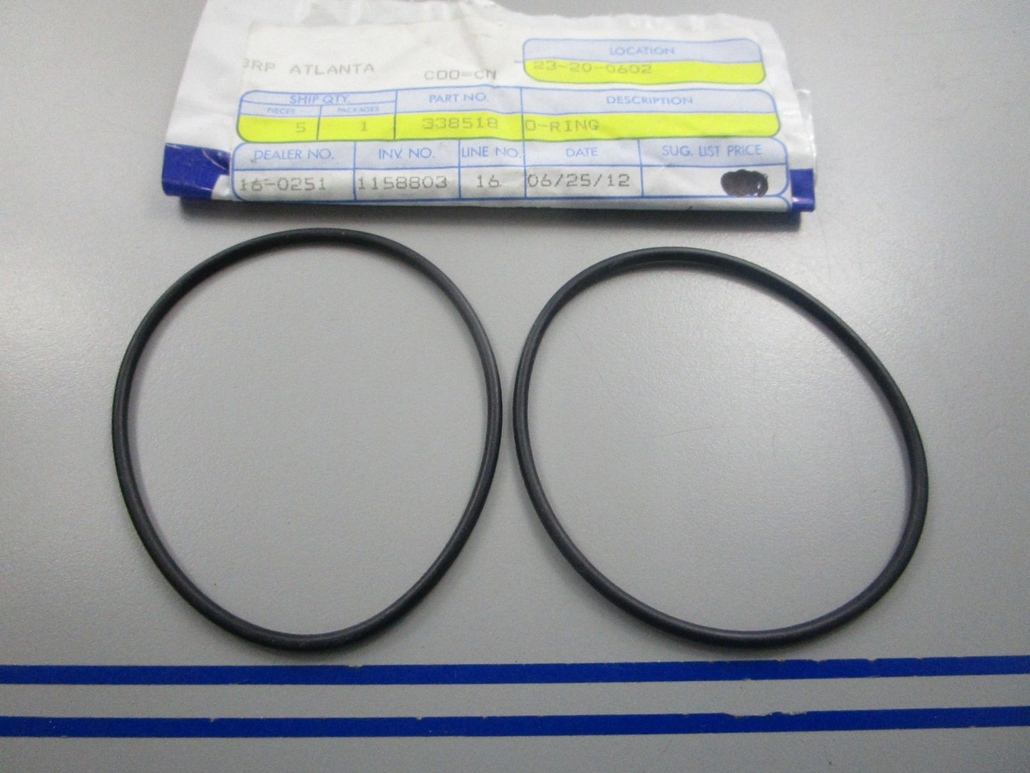 NEW OEM 338518 0338518 OMC Johnson Evinrude O-Ring 0810