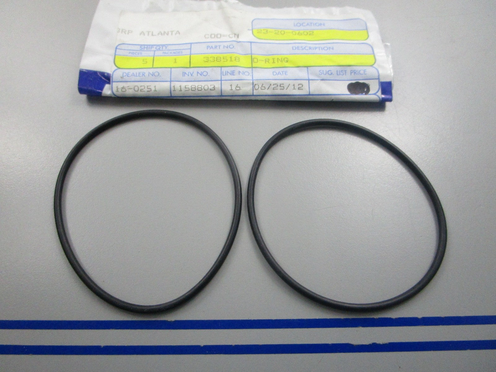 NEW OEM 338518 0338518 OMC Johnson Evinrude O-Ring 0810