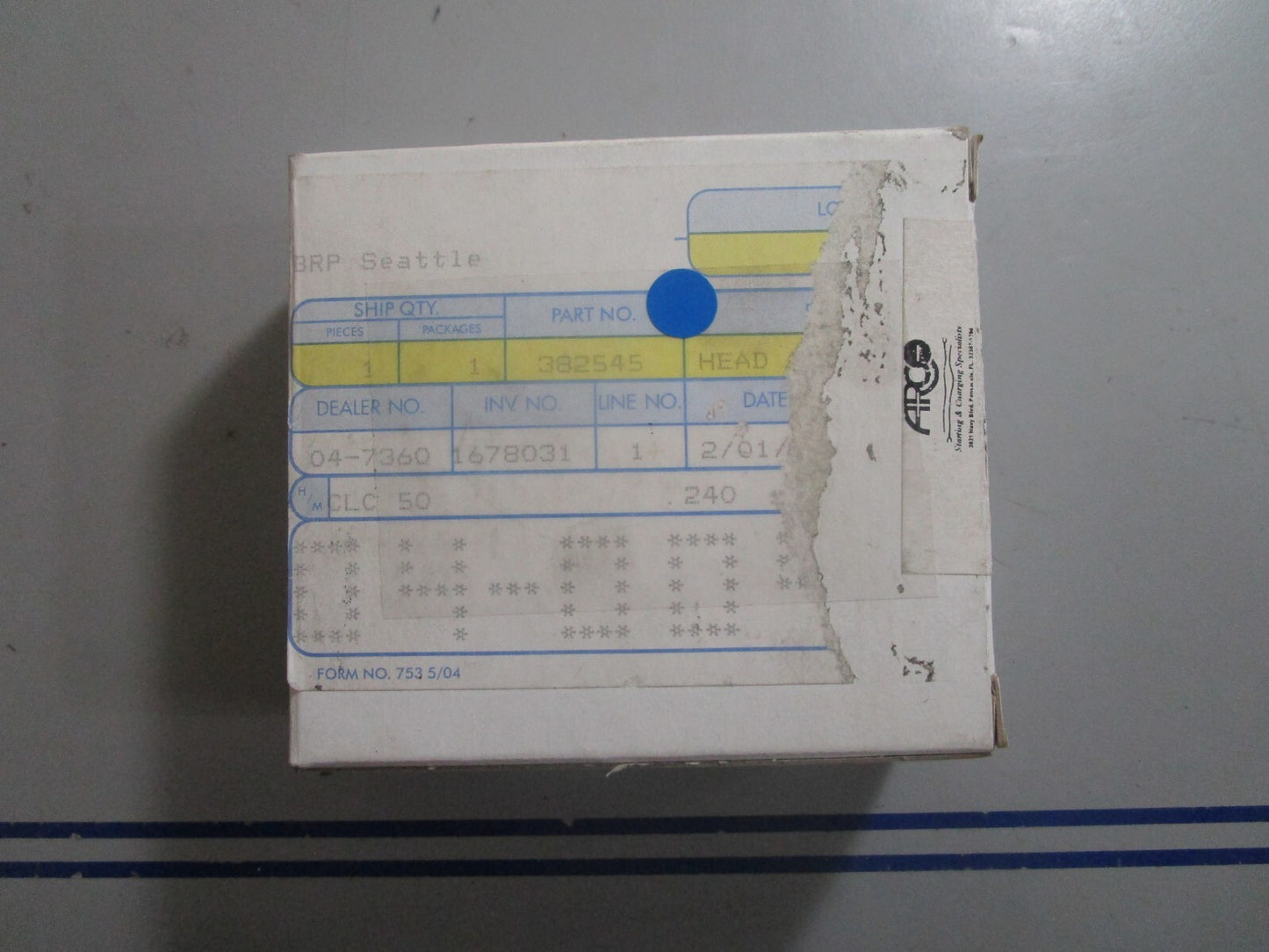 *NEW OEM* 0810 OMC Johnson Evinrude Head Assembly 382545 0382545