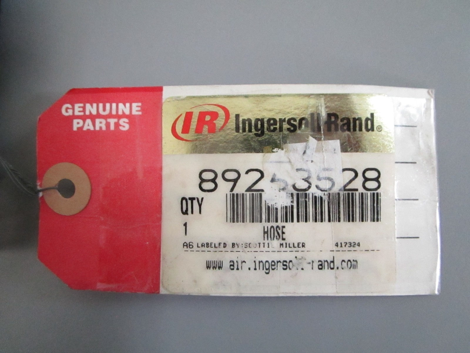 Ingersoll Rand 89268528 Air Compressor Hose Industrial Genuine NOS NEW OEM 0820