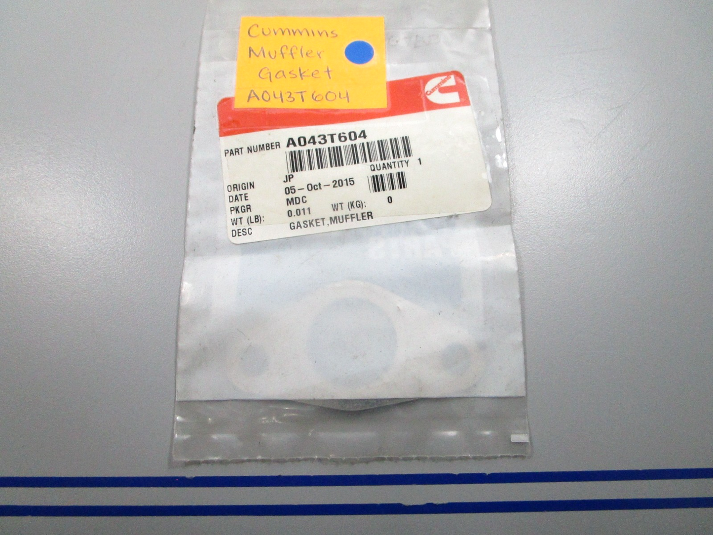 *NEW OEM* 0810 Cummins Muffler Gasket A043T604