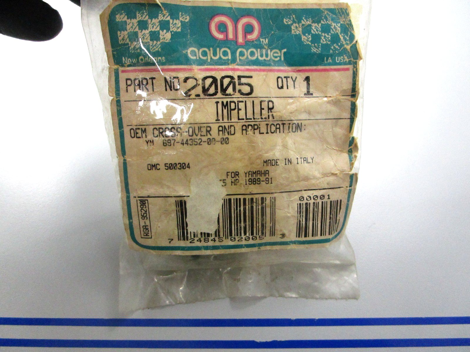 *NEW* 0810 Aqua Power Impeller 2005 Replaces: Yamaha 697-44352-00-00