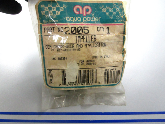 *NEW* 0810 Aqua Power Impeller 2005 Replaces: Yamaha 697-44352-00-00