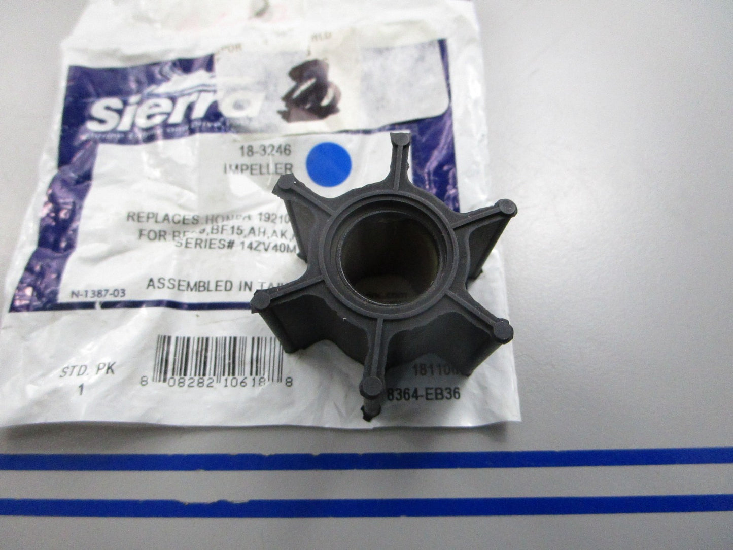 NEW 18-3246 Replaces: Honda 19210-ZV4-013 Sierra Impeller 0810