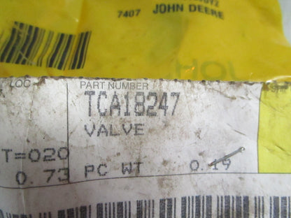 NEW OEM TCA18247 John Deere Valve 0820