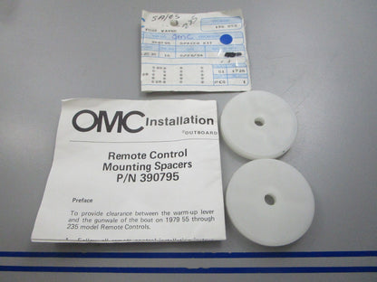 NEW OEM 390795 0390795 OMC Johnson Evinrude Spacer Kit 0810