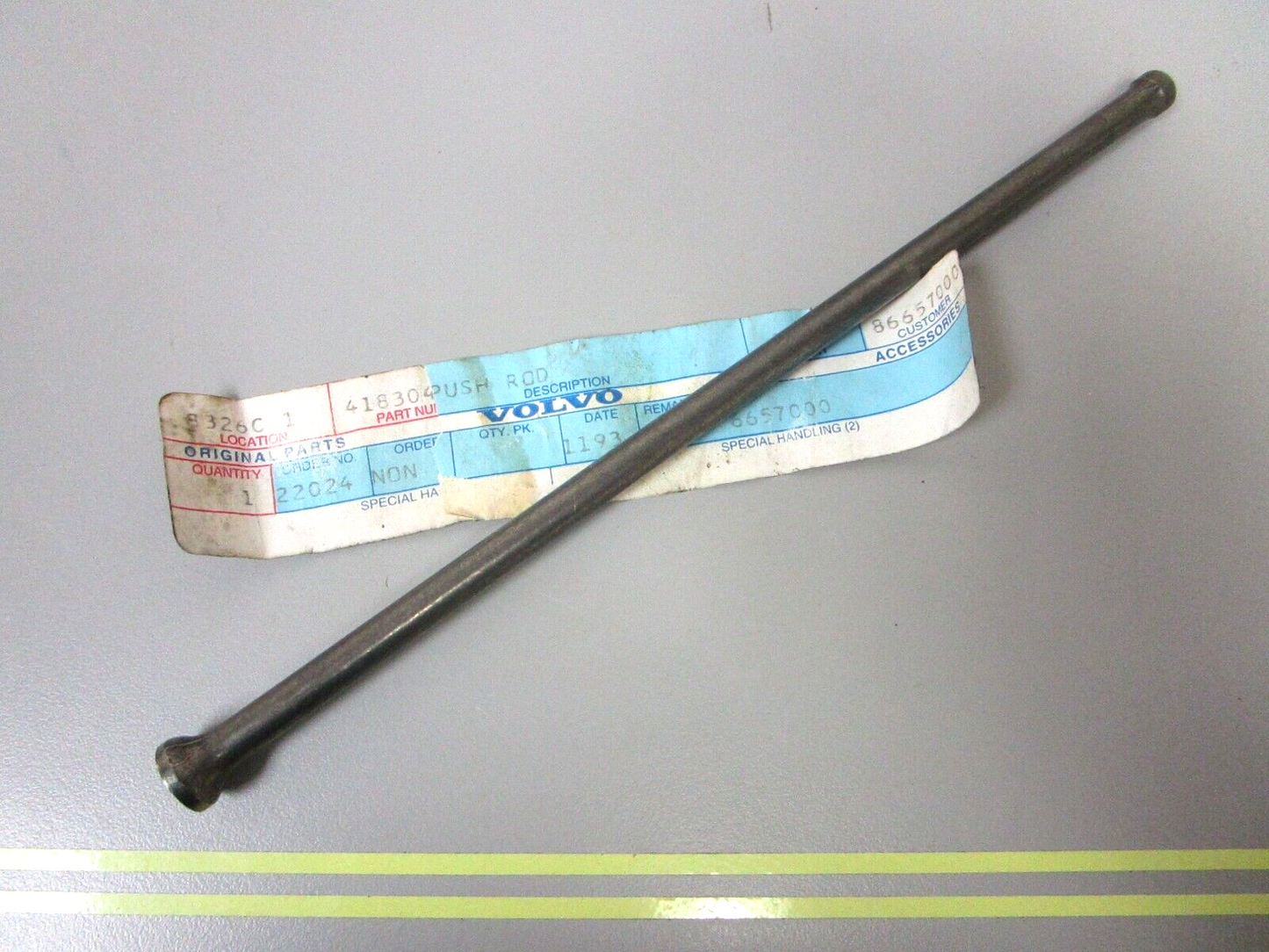 *NEW OEM* 0750 Volvo Penta PUSH ROD 418304