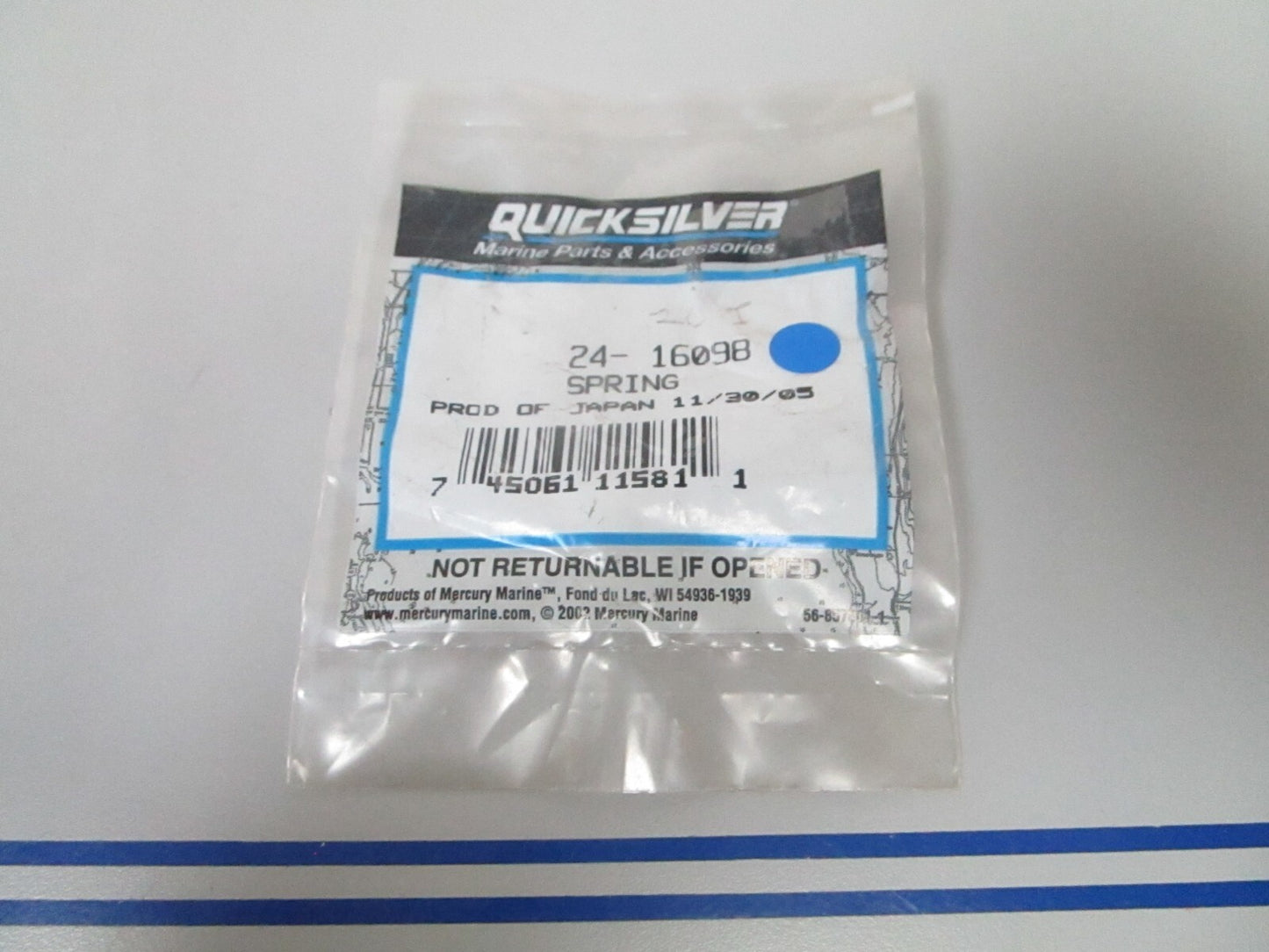 *NEW OEM* 0810 Mercury Quicksilver Spring 24-16098