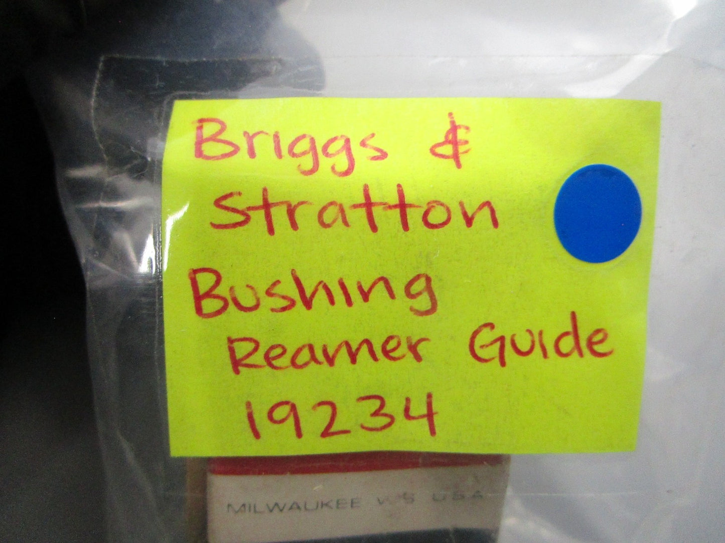 NEW OEM 19234 Briggs & Stratton Bushing Reamer Guide 0810