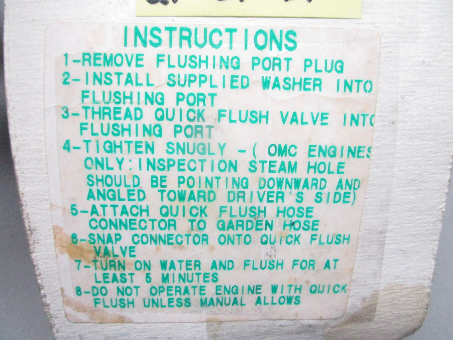 *NEW OEM* 0820 TH Marine Quick Flush Kit QF-2K-DP