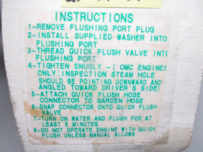 *NEW OEM* 0820 TH Marine Quick Flush Kit QF-2K-DP