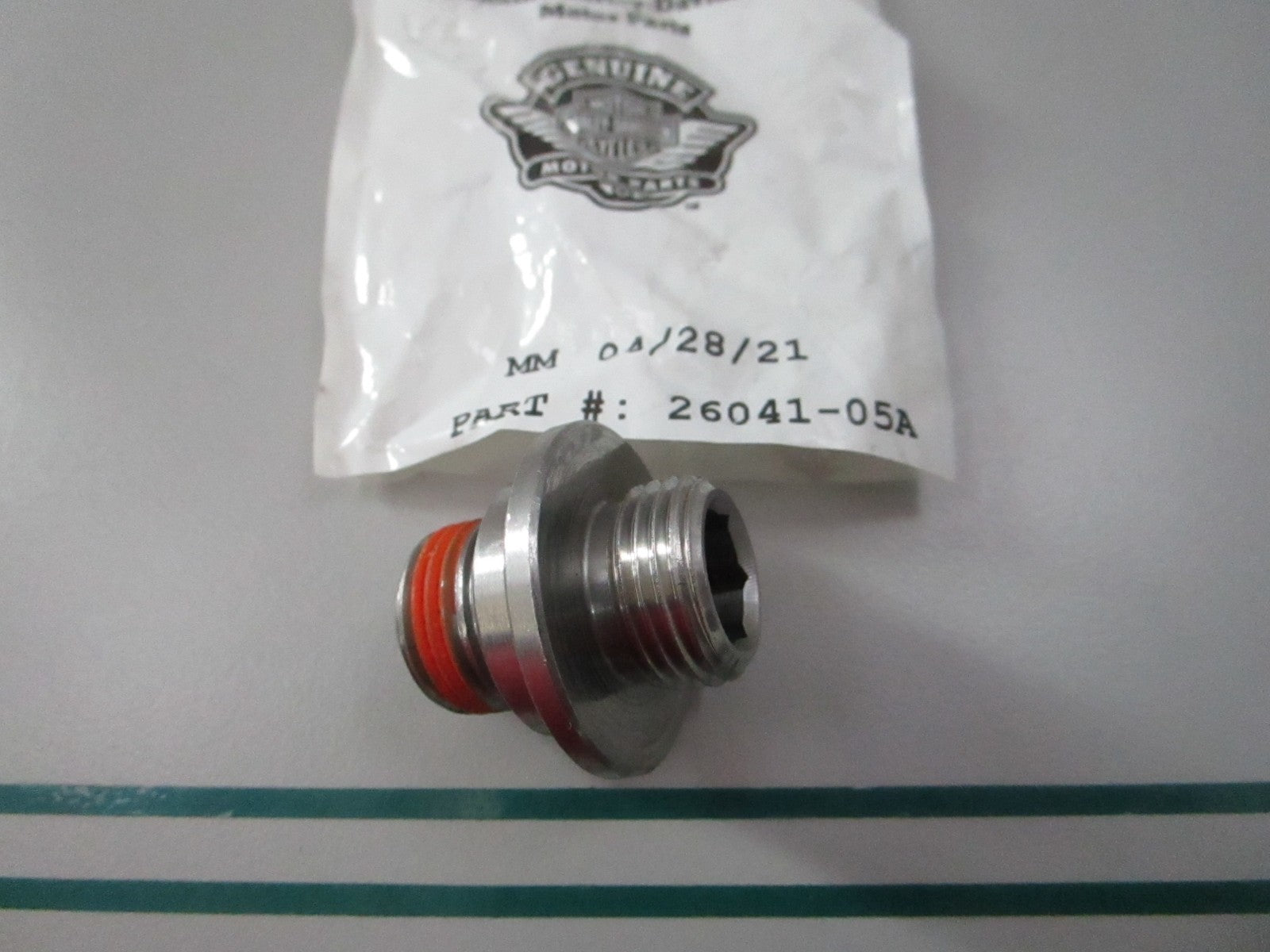 NEW OEM 26041-05A Harley Davidson Oil Filter Adaptor 0810