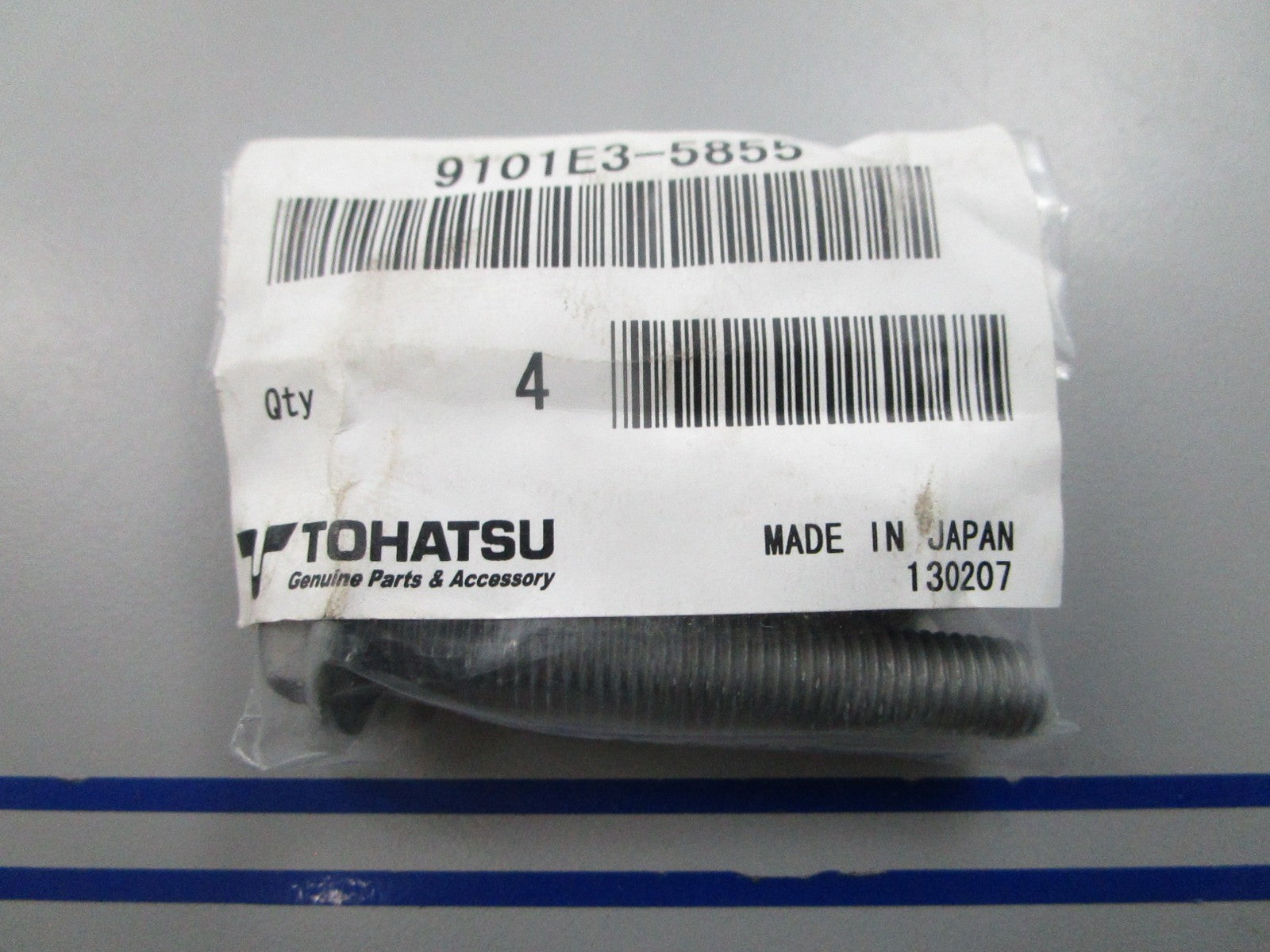 NEW OEM (LOT OF 4) 9101E3-5855 Tohatsu Bolt 0810