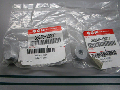 NEW OEM (LOT OF 2) 09248-12007 Suzuki Drain Plug 0810